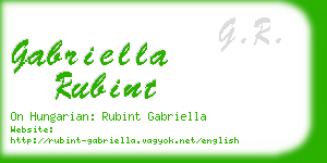 gabriella rubint business card